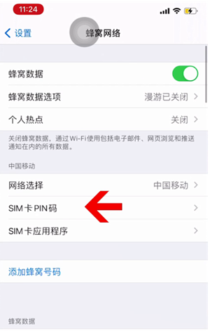 吉木萨尔苹果14维修网分享如何给iPhone14的SIM卡设置密码 