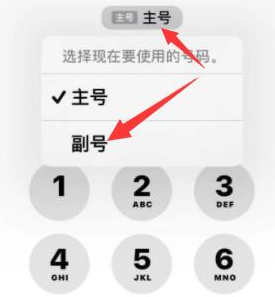 吉木萨尔苹果14维修店分享iPhone 14 Pro Max使用副卡打电话的方法 